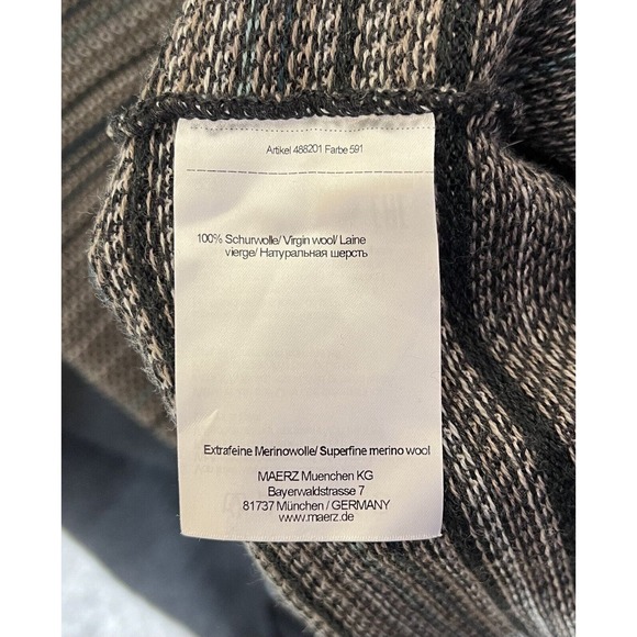 Maerz Virgin Wool Long Sleeve Crew Neck Pullover Knit Sweater Mens US Size Large - Picture 4 of 6